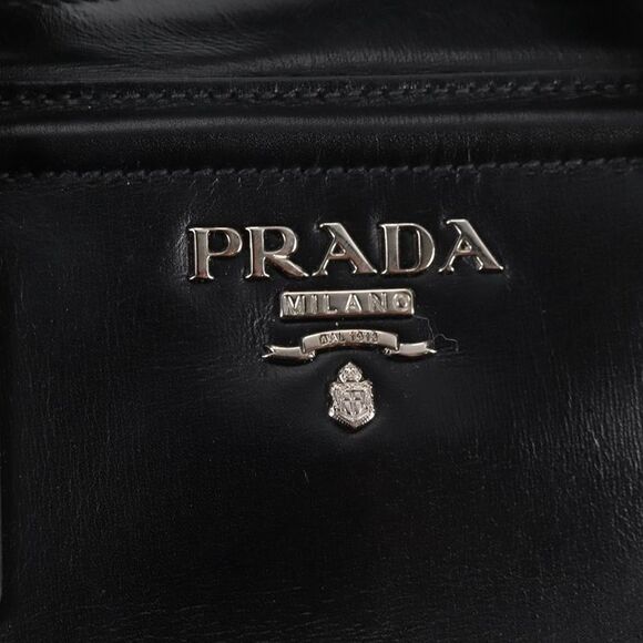 Prada Black Leather Handbag (Pre-Owned) - Picture 12 of 16